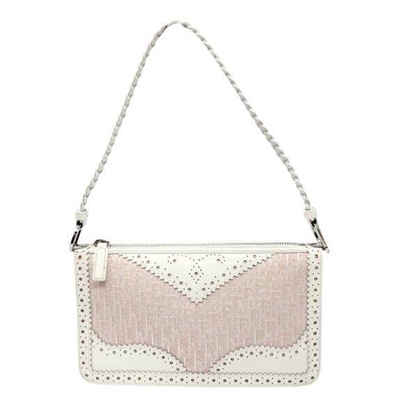 Christian Dior Vintage 2004 Trotter Monogram Logo Shoulder Bag Pink [106427] - Picture 5 of 13